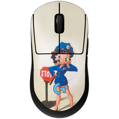 Betty Boop The Police Officer G Pro Wireless Gaming Mouse Skin