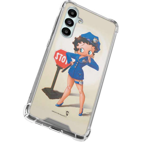 Betty Boop The Police Officer Galaxy A16 5G Clear Case
