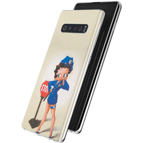 Betty Boop The Police Officer Galaxy S10 Skin