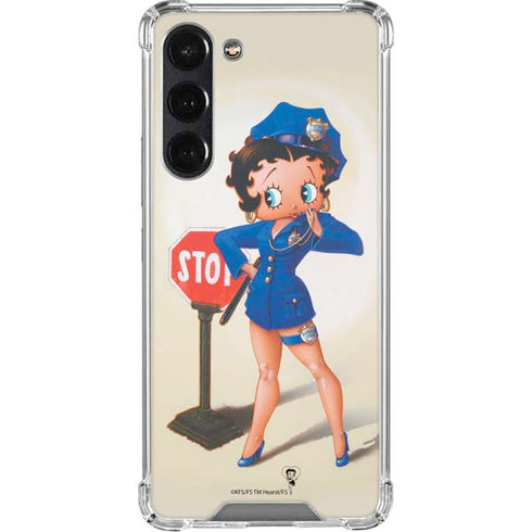 Betty Boop The Police Officer Galaxy S24 FE Clear Case