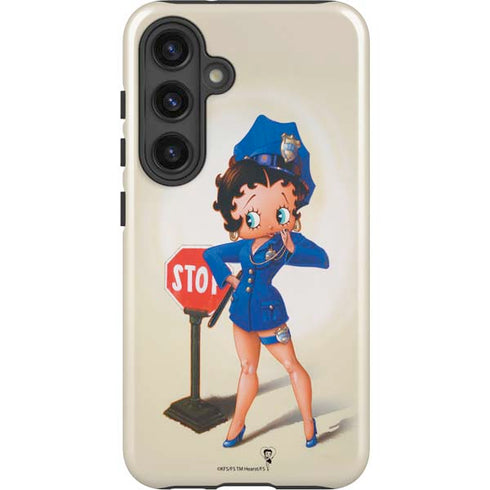 Betty Boop The Police Officer Galaxy S25 Plus Impact Case
