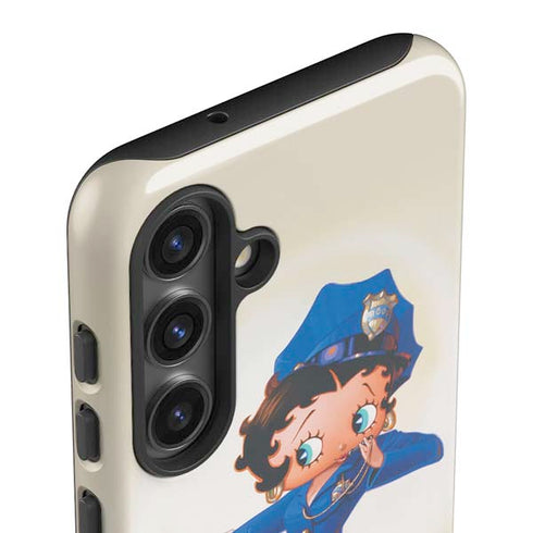 Betty Boop The Police Officer Galaxy S25 Plus Impact Case