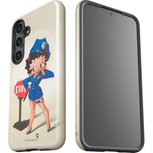 Betty Boop The Police Officer Galaxy S25 Plus Impact Case
