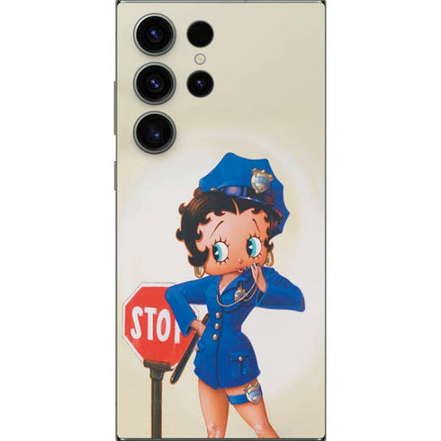 Betty Boop The Police Officer Galaxy S24 Ultra Skin