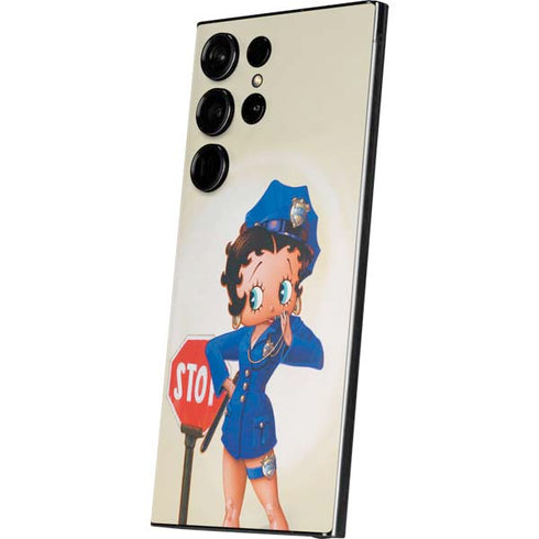 Betty Boop The Police Officer Galaxy S25 Ultra Skin