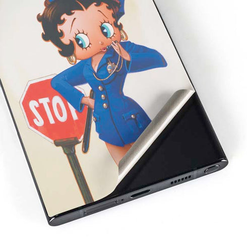 Betty Boop The Police Officer Galaxy S25 Ultra Skin