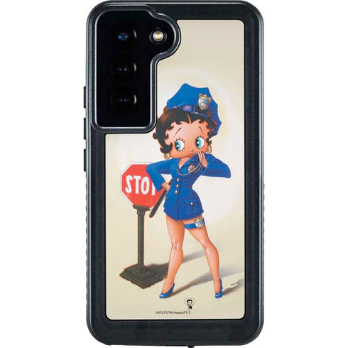 Betty Boop The Police Officer Galaxy S24 Waterproof Case