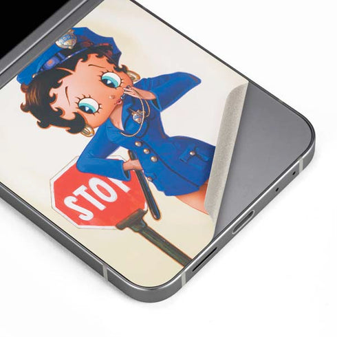 Betty Boop The Police Officer Galaxy Z Flip6 Skin