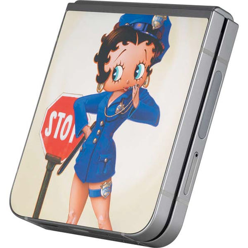 Betty Boop The Police Officer Galaxy Z Flip6 Skin