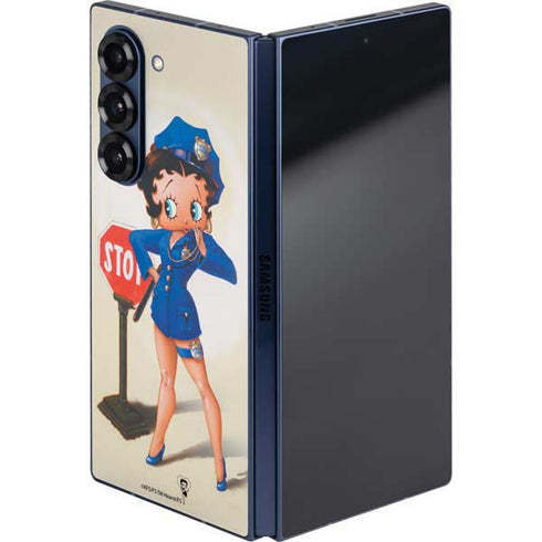 Betty Boop The Police Officer Galaxy Z Fold6 Skin
