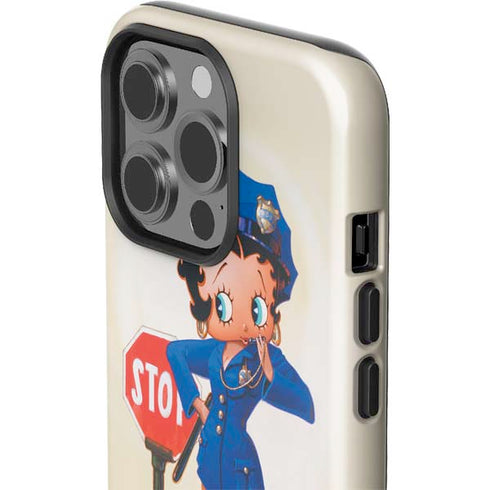 Betty Boop The Police Officer iPhone 15 Pro Impact Case