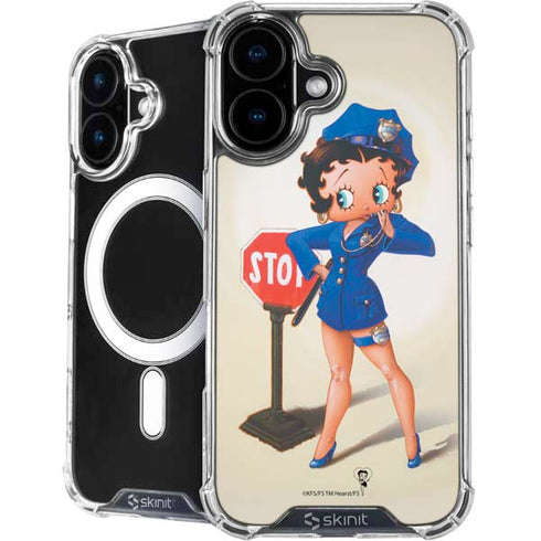Betty Boop The Police Officer iPhone 16 MagSafe Case