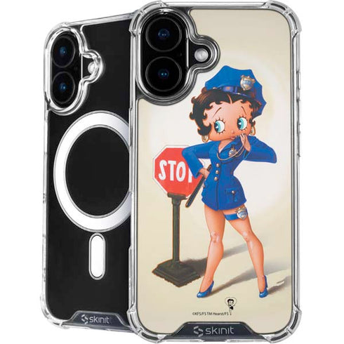Betty Boop The Police Officer iPhone 16 Plus MagSafe Case
