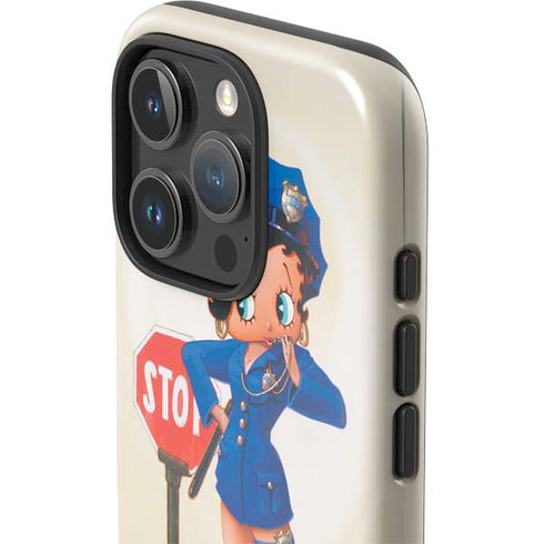 Betty Boop The Police Officer iPhone 16 Pro Impact Case
