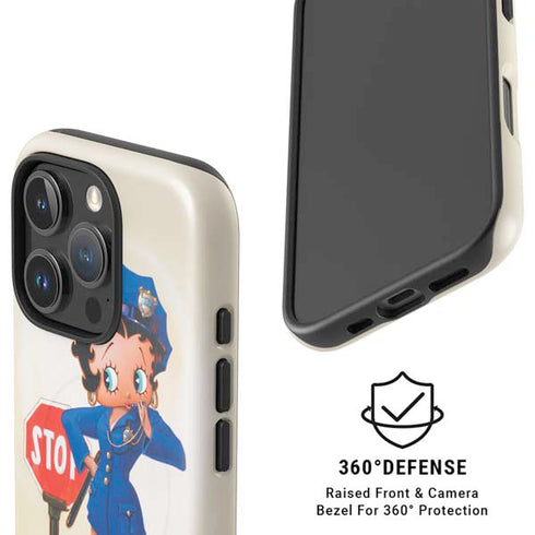 Betty Boop The Police Officer iPhone 16 Pro Magsafe Impact Case