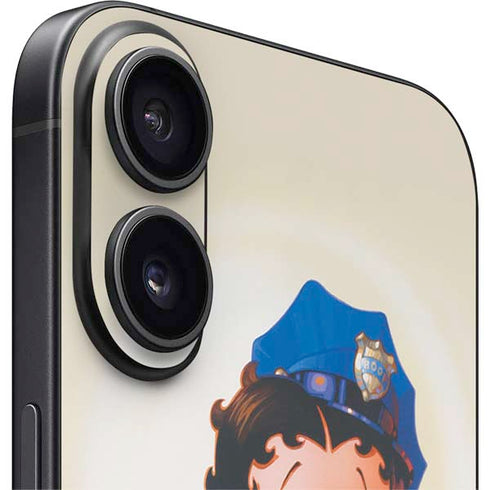 Betty Boop The Police Officer iPhone 16 Skin