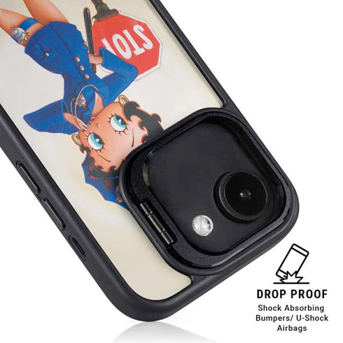 Betty Boop The Police Officer iPhone 16e Kickstand Case