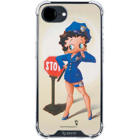 Betty Boop The Police Officer iPhone 16e Clear Case