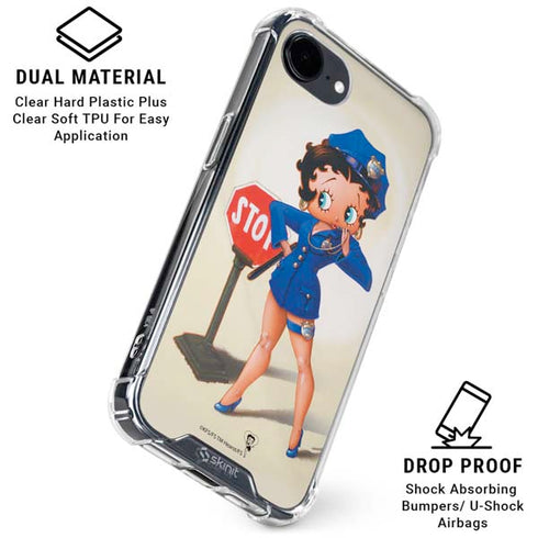 Betty Boop The Police Officer iPhone 16e Clear Case