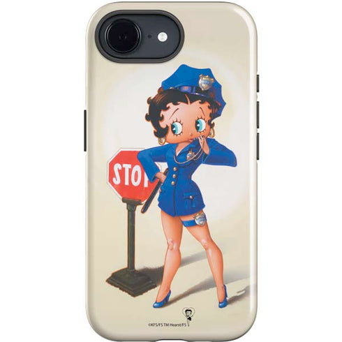 Betty Boop The Police Officer iPhone 16e Impact Case