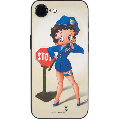Betty Boop The Police Officer iPhone 16e Skin