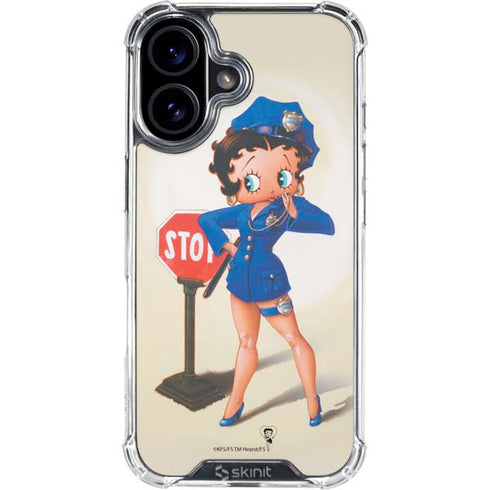 Betty Boop The Police Officer iPhone 17 Clear Case