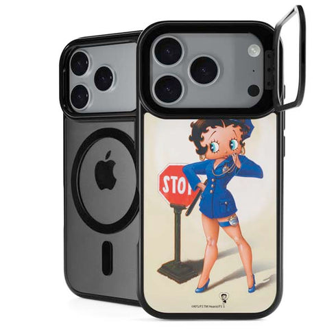 Betty Boop The Police Officer iPhone 18 Pro Kickstand Case