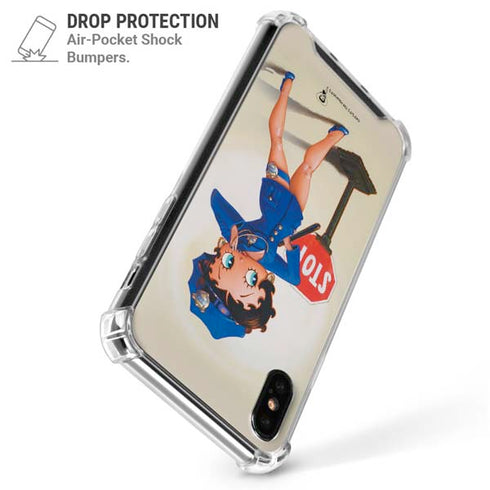 Betty Boop The Police Officer iPhone X/XS Clear Case