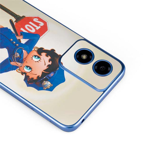 Betty Boop The Police Officer Moto G Play 4G (2024) Skin