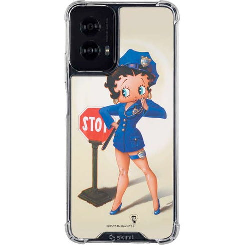 Betty Boop The Police Officer Moto G Power 5G (2024) Clear Case