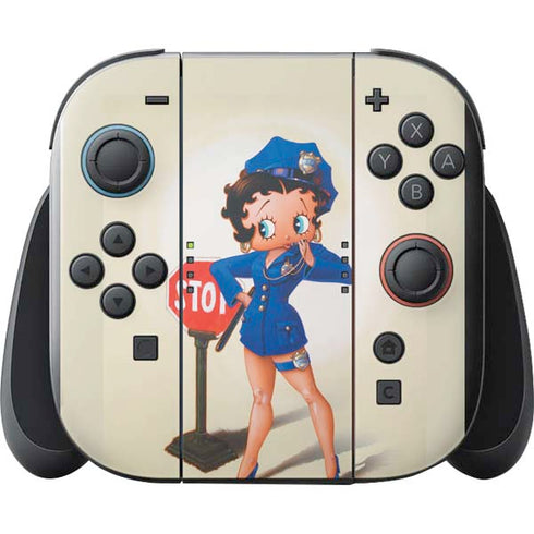 Betty Boop The Police Officer Nintendo Switch 2 (2025) with Joy-Con Skin
