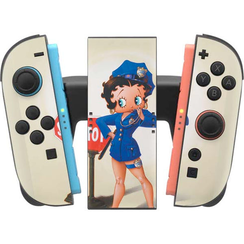 Betty Boop The Police Officer Nintendo Switch 2 (2025) Joy-Con Controller Skin