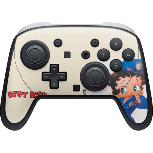 Betty Boop The Police Officer Nintendo Switch 2 (2025) Pro Controller Skin
