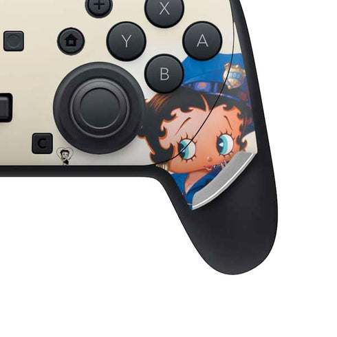 Betty Boop The Police Officer Nintendo Switch 2 (2025) Pro Controller Skin