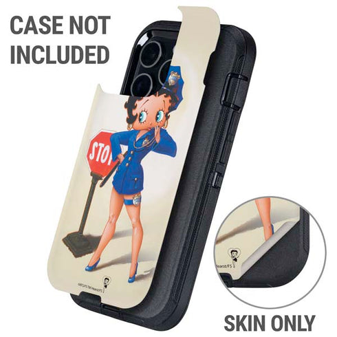 Betty Boop The Police Officer Otterbox Defender iPhone Skin