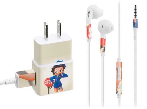 Betty Boop The Police Officer Phone Charger Skin