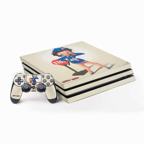 Betty Boop The Police Officer PlayStation PS4 Skins