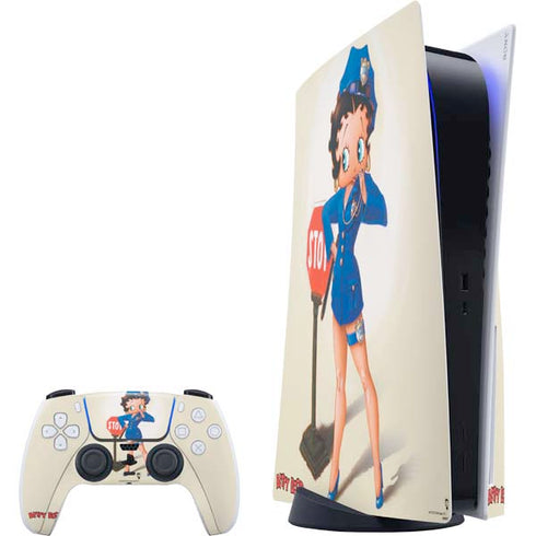 Betty Boop The Police Officer PlayStation PS5 Skins
