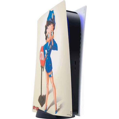 Betty Boop The Police Officer PlayStation PS5 Skins