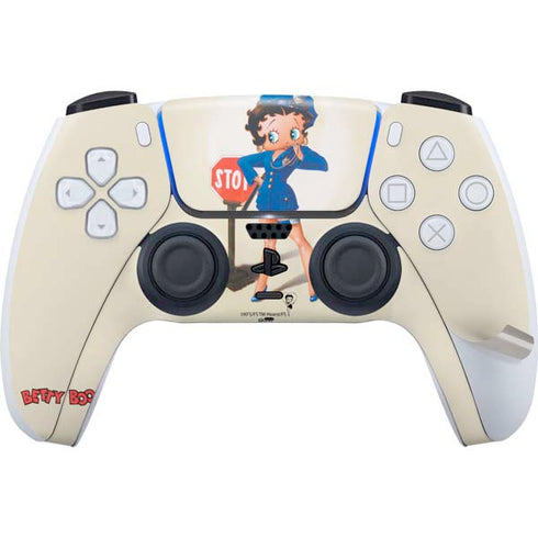 Betty Boop The Police Officer PS5 Pro Disk Bundle Skin