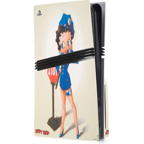 Betty Boop The Police Officer PlayStation PS5 Skins
