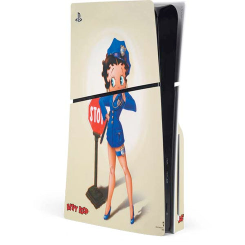 Betty Boop The Police Officer PlayStation PS5 Skins