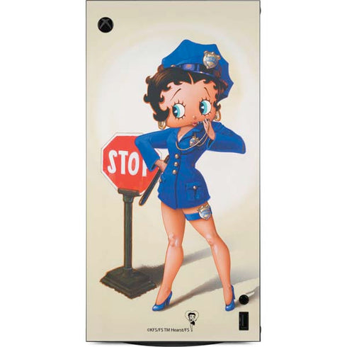 Betty Boop The Police Officer XBox Series X Digital Edition Console Skin