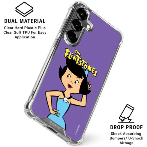 The Flinstones Betty Rubble Galaxy S26 Plus Clear Case