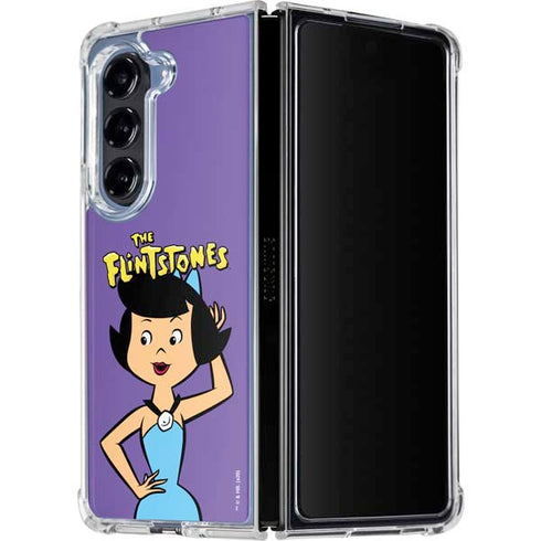 The Flinstones Betty Rubble Galaxy Z Fold5 5G Clear Case
