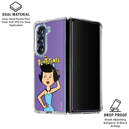 The Flinstones Betty Rubble Galaxy Z Fold6 Clear Case