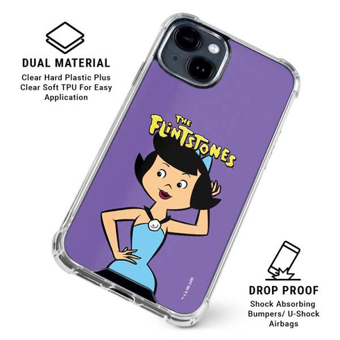 The Flinstones Betty Rubble iPhone 15 Clear Case