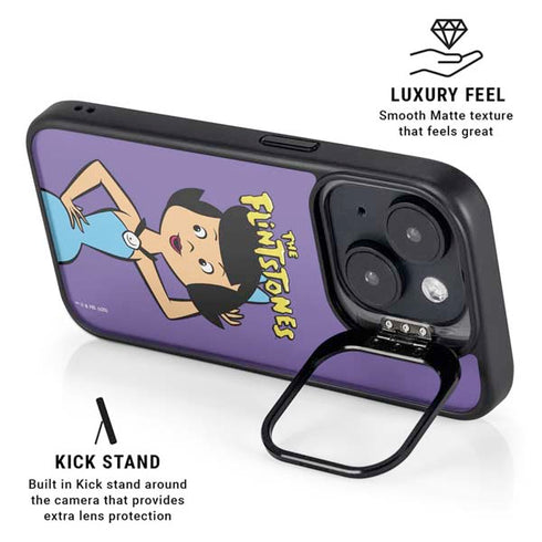 The Flinstones Betty Rubble iPhone 15 Plus Kickstand Case