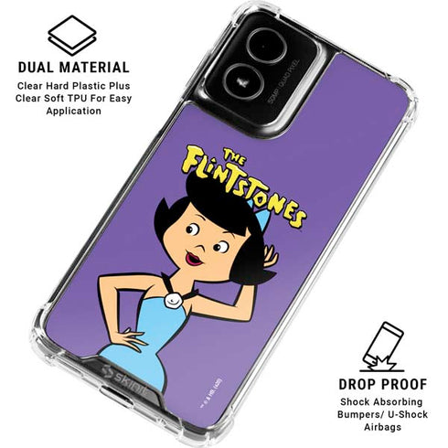 The Flinstones Betty Rubble Moto G Power 5G (2024) Clear Case