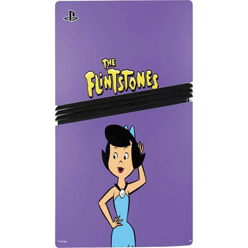 The Flinstones Betty Rubble PS5 Pro Console Skin